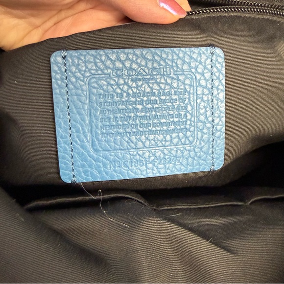 Coach West River Blue full size Backpack - Picture 9 of 12